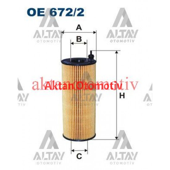 YAĞ FİLTRESİ E81 / E82 / E87 / E88 / E90 / E91 / E92 / E93 / E60 / E61 / F10 / F11 / F01 / F02 / X1 E84 / X3 E83 / X5 E70 / X5 F15 / X6 E71 / X6 F16 08-16 N47